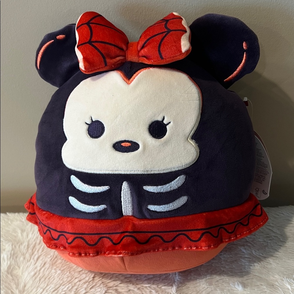 Squishmallows Halloween Minnie Mouse Skeleton 8 Inch Soft Plush New